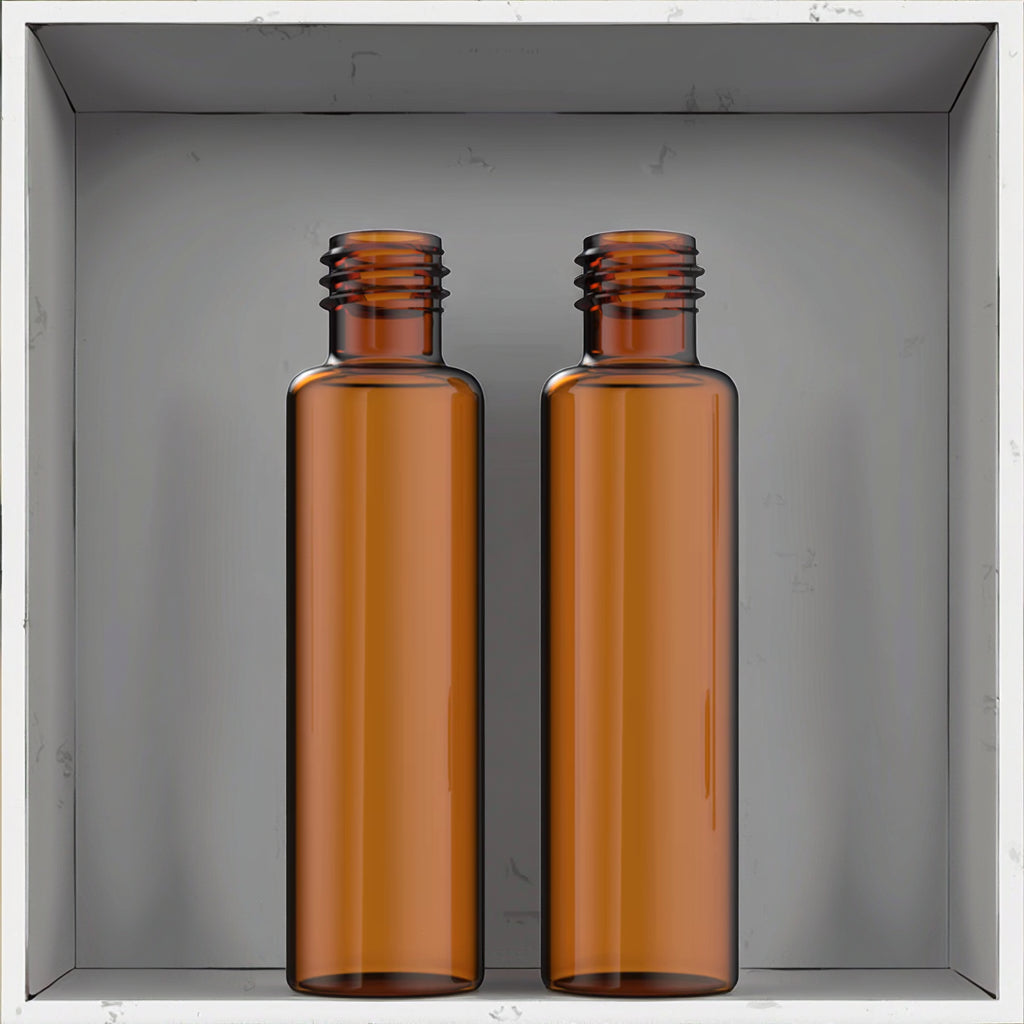 High-Temperature Borosilicate Glass Threaded Storage Bottle (1-30ml) - Laboratory Grade