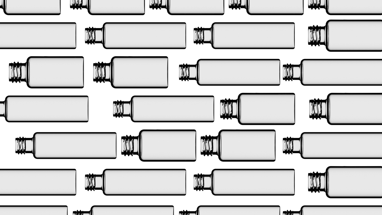 High-Temperature Borosilicate Glass Threaded Storage Bottle (1-30ml) - Laboratory Grade