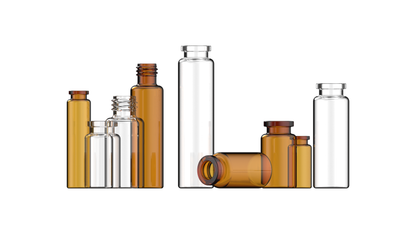 High-Temperature Borosilicate Glass Threaded Storage Bottle (1-30ml) - Laboratory Grade