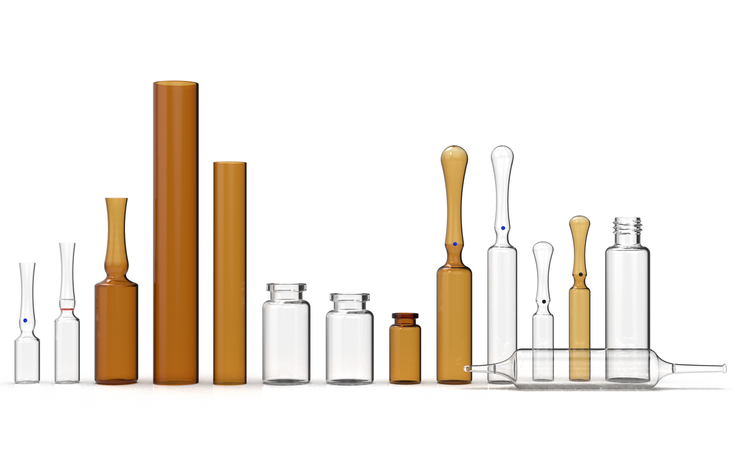 High-Temperature Borosilicate Glass Threaded Storage Bottle (1-30ml) - Laboratory Grade