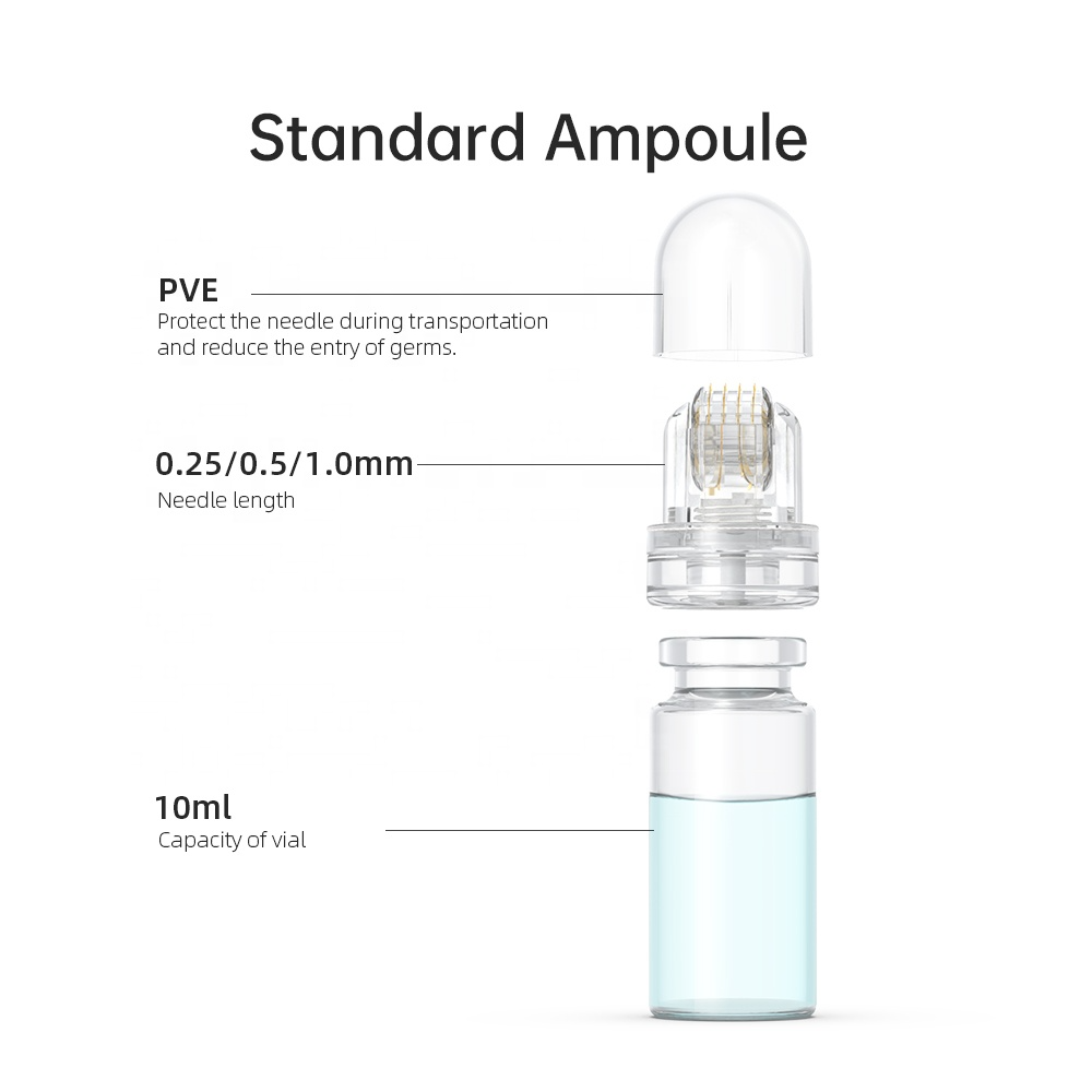 Gold Titanium Hydra Microneedling Roller (64-Pin) - Hair & Scalp Care