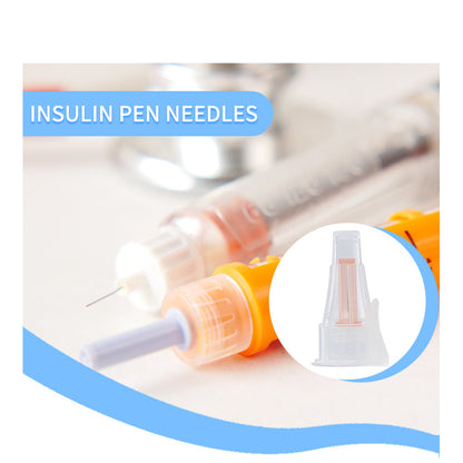 Premium Ultra-Fine Insulin Peptide Pen Needles 32G (0.23 x 4mm) - Sterile Disposable (100 Count x 1 Pack)