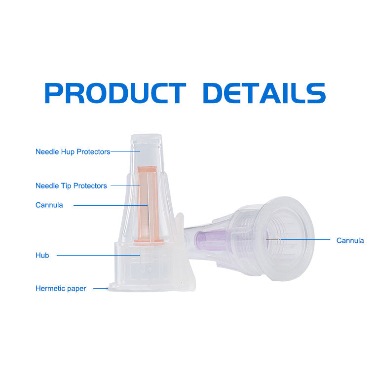 Premium Ultra-Fine Insulin Peptide Pen Needles 32G (0.23 x 4mm) - Sterile Disposable (100 Count x 1 Pack)