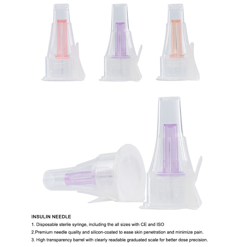 Premium Ultra-Fine Insulin Peptide Pen Needles 32G (0.23 x 4mm) - Sterile Disposable (100 Count x 1 Pack)